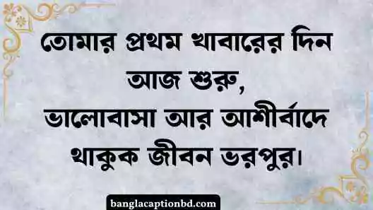 অন্নপ্রাশন ক্যাপশন