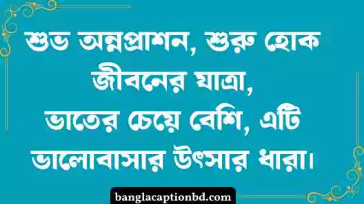 অন্নপ্রাশন ক্যাপশন
