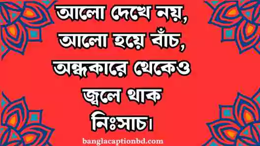 আলো নিয়ে ক্যাপশন